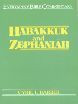 cover image of Habakkuk & Zephaniah- Everyman's Bible Commentary